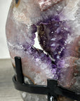 Unique Amethyst Geode with Quartz Shell & Calcite Inclusion - MWS2357