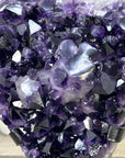 Top Grade Uruguayan Amethyst with Deep Purple Large Crystals on Stand - MWS3281