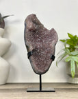Pink Tone Amethyst with handmade Metal Stand - MWS3358