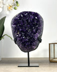 Top Grade Uruguayan Amethyst Crystal Geode - Metal Stand Included - MWS2256