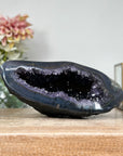 Amethyst & Agate Stone Geode with Crystal Cavity - STGE0004