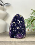 Deep Purple Amethyst Crystal with Calcite Inclusions - CBP1420
