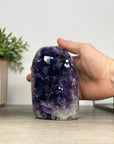 A+ Grade Natural Amethyst Cathedral, Deep Purple Crystals - CBP1172
