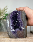 Top Amethyst & Quartz Natural Stone Geode - CBP0460