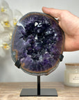 Exquisite Natural Deep Purple Amethyst Geode - MWS1443