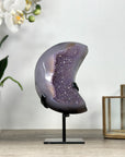 Outstanding Agate & Amethyst Moon Carving - MWS2361