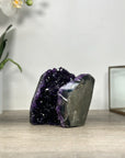 Uruguayan Amethyst Cathedral – Deep Purple Geode with Cut Base - CBP1211