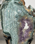 Natural Amethyst & Green Jasper Slice Portal - MWS2235