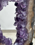 Natural Large Amethyst & Quartz Portal with Metallic Stand - MWS1958