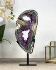 Natural Amethyst & Green Jasper Slice Portal - MWS2239