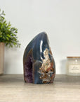 Blue Agate & Amethyst Stone Flame - FST0157