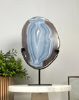 Outstanding Natural Blue Banded Agate Slice - MWS2138