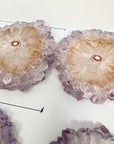 Amethyst Stalactite Slices Wholesale Flat - Ideal for Pendants - STS0070