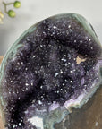 Natural Amethyst Cathedral with Green Jasper Shell - CBP1107