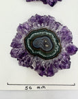 Wholesale Amethyst & Quartz Stalactite Slices for Jewelry Making - Bulk Flat Set - STS0022
