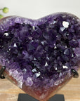 Natural Deep Purple Amethyst Heart Carving - HST0252