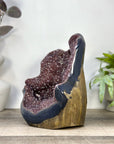 Natural Red Amethyst & Blue Agate Statement Piece from Uruguay - CBP1429