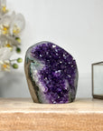 Amethyst Crystal Cluster Geode – Purple Druzy Display for Home Decor - CBP1152