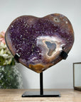 Amazing Natural Amethyst Stone Heart Carving - MWS1047