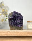 Natural Self Standing Amethyst with Green Jasper Matrix - CBP1118
