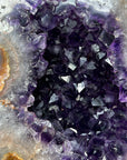 Natural Amethyst Geode - Deep Purple & Shinny Crystals - MWS2184