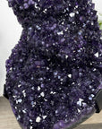 A Grade Natural Amethyst Crystal Specimen on Metal Stand - MWS3390
