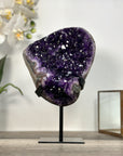 Amethyst Geode on Stand - Deep Purple Crystal Cluster - MWS2629