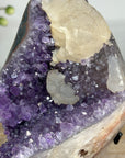 Natural Calcite & Amethyst Specimen, Stand Included - MWS1964