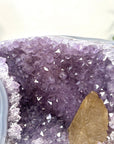 Blue Agate & Amethyst Geode with Calcite Formation - CBP1422
