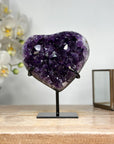 Uruguayan Amethyst Stone Heart Carving - HST0243