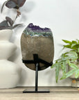 Top Grade Natural Amethyst Cluster on Metal Stand - MWS3212