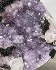 Natural Amethyst Cluster with Back Hematite & Calcite Crystal Formation - MWS2706