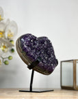 A Grade Natural Amethyst Stone heart - HST0258