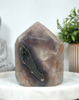 Amethyst & Agate Natual Stone Tower Carving - STP0146