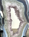 Blue Banded agate & Amethyst Stone Portal