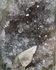 Beautiful Amethyst Tower with Calcite Specimen - STP0140