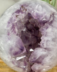 Amethyst & Agate Sphere Geode with Large Crystals - SPH0191