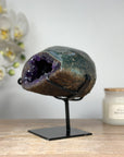 Unique Amethyst Geode with Green Jasper Shell - MWS1635