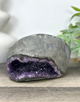 Deep Purple Amethyst Stone Geode from Uruguay - STGE0046