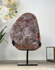 Beautiful Red Tode Jasper & Quartz Crystal Formation - MWS2034
