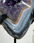 Gorgeous Amethyst & Blue Agate Crystal - MWS1441