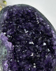 Premium Amethyst Geode on Stand with Deep Purple Crystals - MWS2935