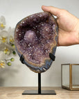 Unique Natural Amethyst & Agate Geode with Beautiful Stalactite Formations - MWS1910