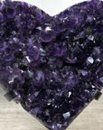 Deep Purple Natural Amethyst Stone Heart - HST0287