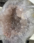 Natural Light Peach Tone Quartz Geode on Stand - MWS3363