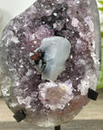 Natural Amethyst Cluster with Calcite Crystal inclusion - MWS3209