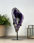Natural Amethyst Geode with Calcite Crystal Formation - MWS2164