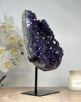 A+ grade Natural Uruguayan Amethyst Crystal, Stand included - MWS1761