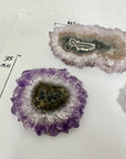 High-Quality Amethyst & Quartz Stalactite Slices for Jewelers - Wholesale Bulk Pack - STS0081