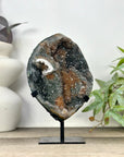 Top Grade Natural Amethyst Stalacite Formation with Agate Shell - MWS3301
